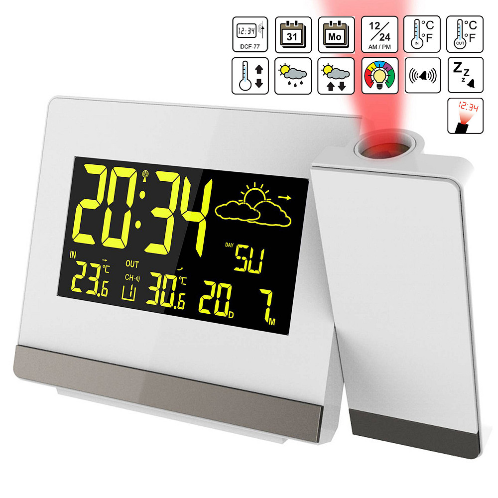 Годинник проекційний Technoline WT549 White (WT549) Киев - изображение 8