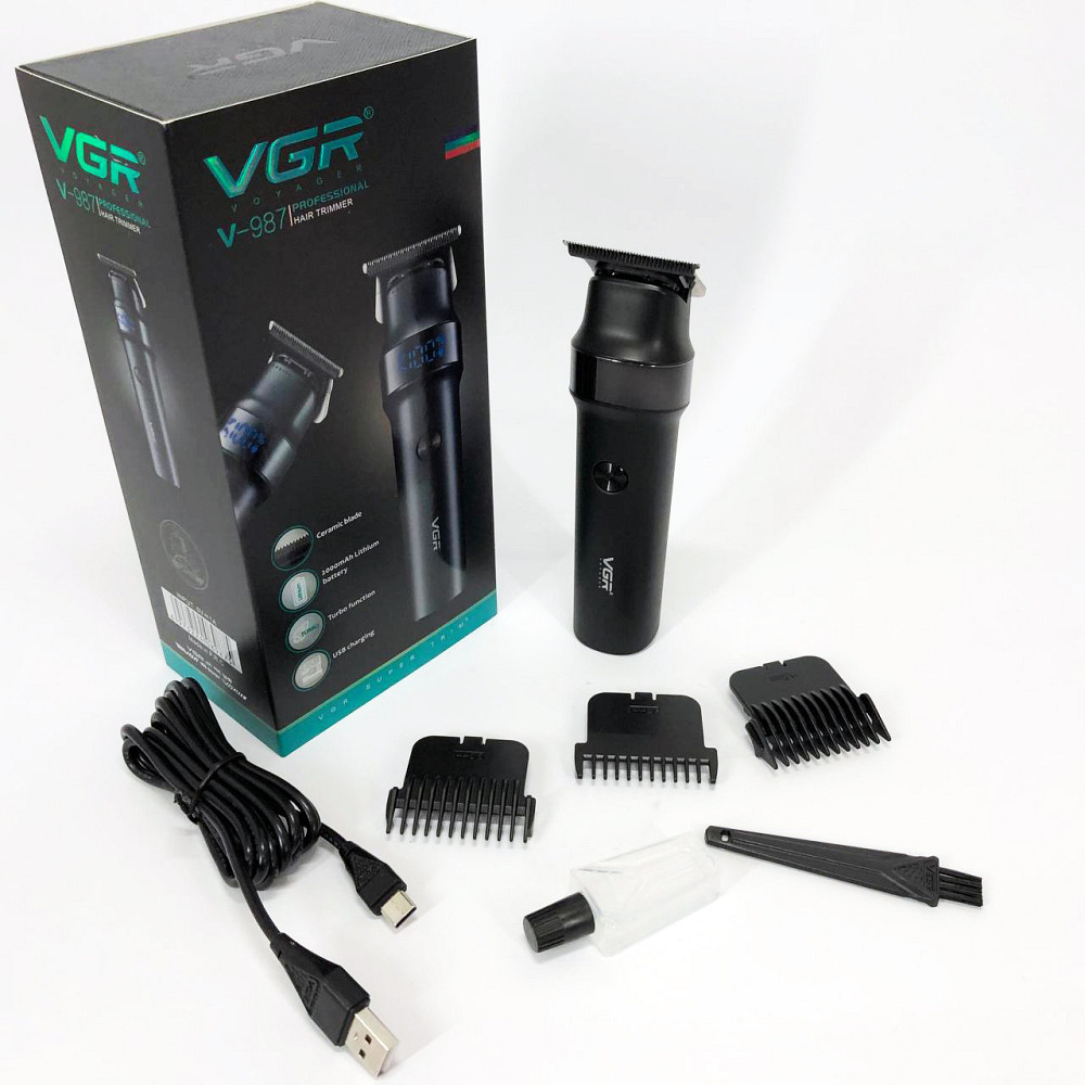 Професійна машинка для стрижки волосся на акумуляторі, Акумуляторна універсальна машинка для стрижки IQ-43 Київ - фото 6