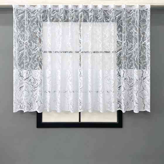 Тюль VR-Textil 2004т Жаккард мрамор Белый 400х120 см (42-1027) Киев