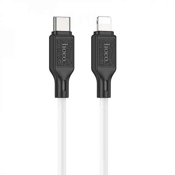 Кабель HOCO X90 Cool silicone PD charging data cable for iP White Київ
