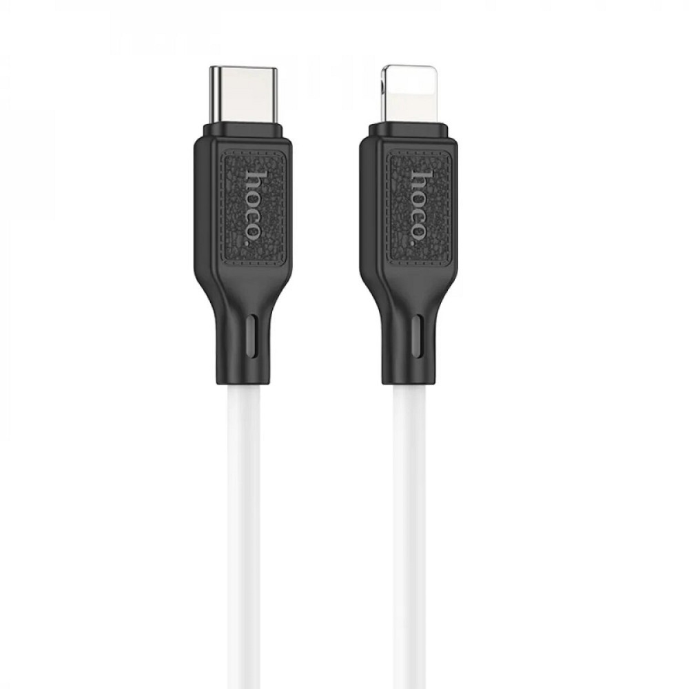 Кабель HOCO X90 Cool silicone PD charging data cable for iP White Київ - фото 1