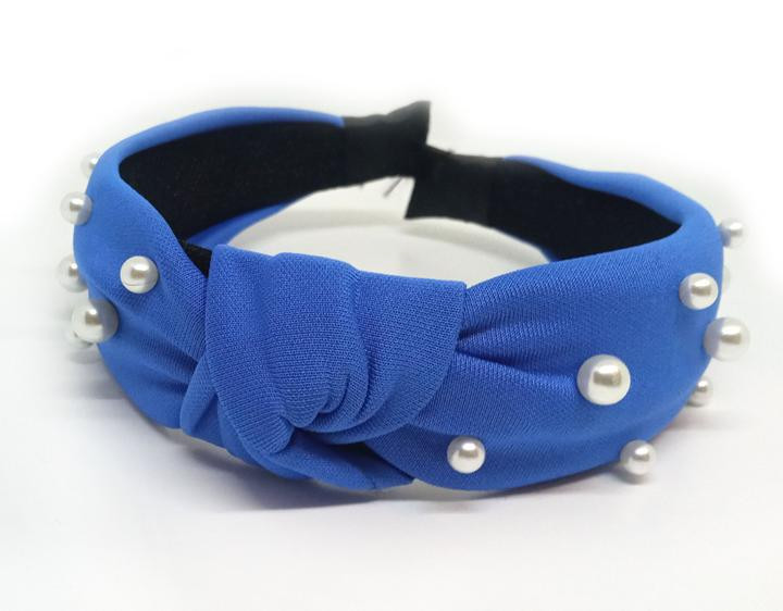 Обруч чалма для волосся красивий синій Київ - фото 1
