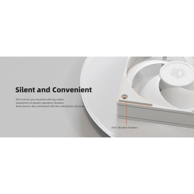 Кулер для корпуса ID-Cooling Вентилятор ID-Cooling AS-120-W Trio (AS-120-W TRIO) Винница - изображение 5