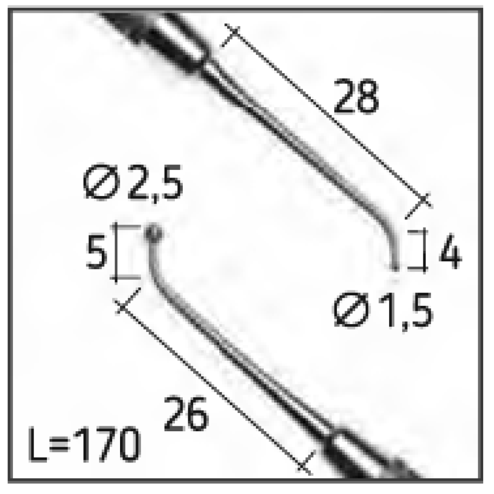 Двусторонний пуговичный штопфер 18, N2006-S Днепр - изображение 3