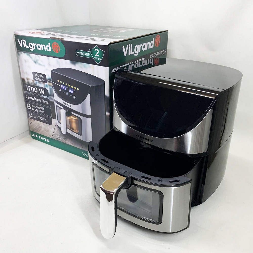 Міні фритюрниця ViLgrand VAF6017WDS 1700 Вт 6 л, Електрофритюрниця, Мультипіч для запіканок DT-43 Івано-Франківськ - фото 3