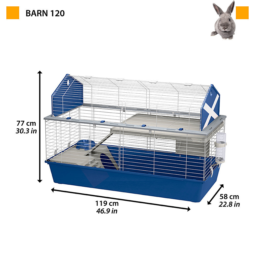 Большая клетка для кроликов и грызунов Ferplast Barn 120 (Ферпласт Барн 120) Запорожье - изображение 10