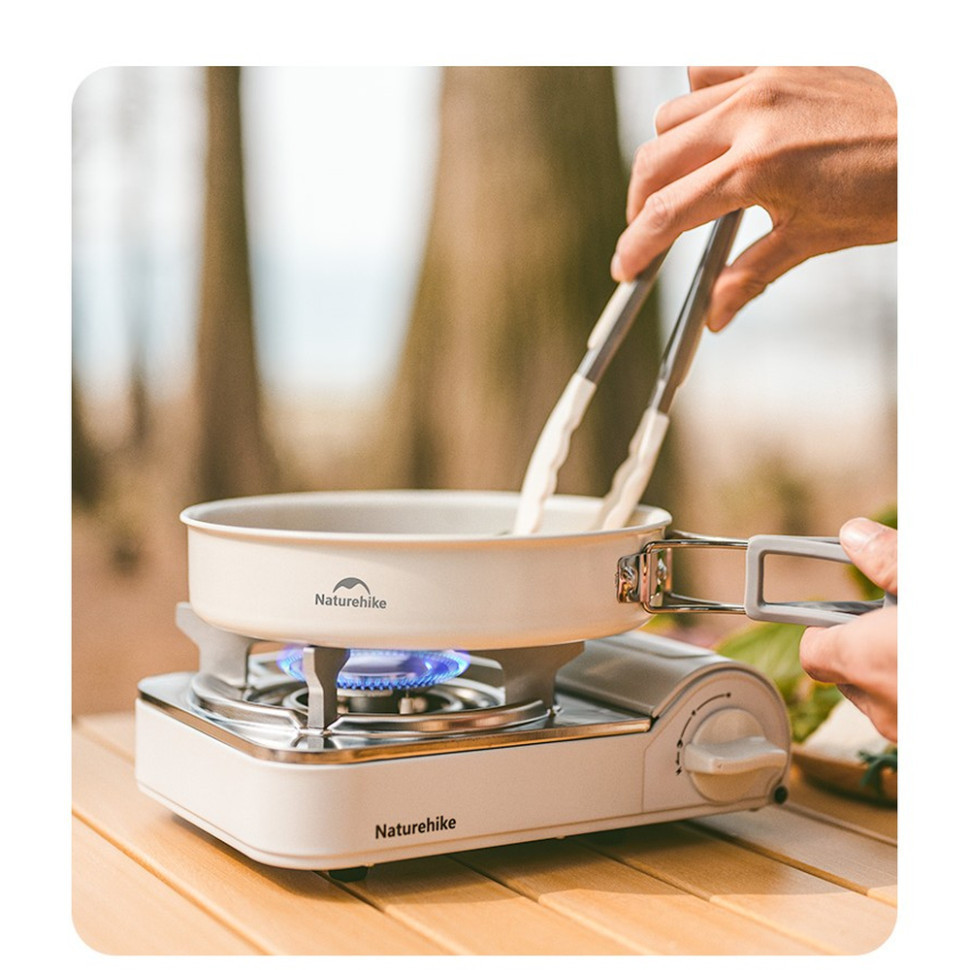 Сковородка со складной ручкой Naturehike CNK2450CF013 (17.5 см) алюминий Белый Винница - изображение 7