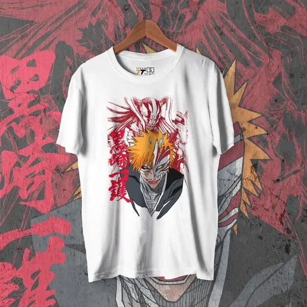 Футболка чоловіча з  принтом Блич Ичиго Куросаки 4 W Розмір 48 Дніпро - фото 1