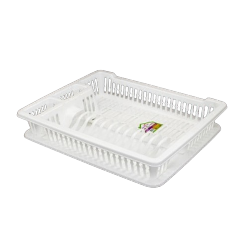 Сушарка для посуду 47*38*40,5см пластик білий 1121 04 Elit ELIF Житомир - фото 1