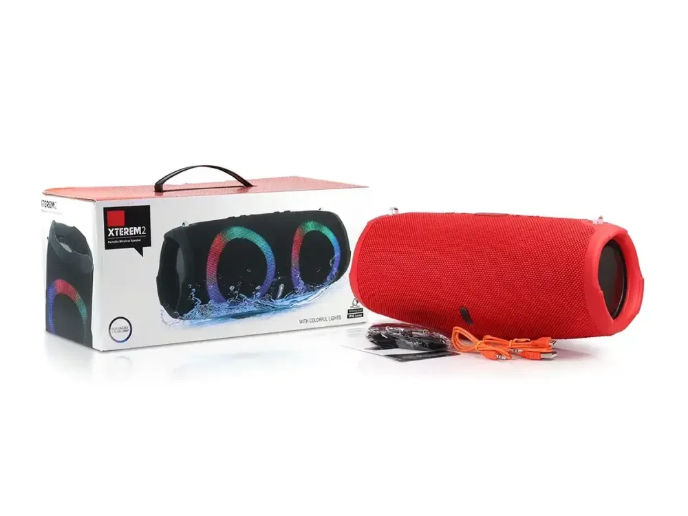 Мінідинамік Bluetooth Xtreme-2 B16 40Вт, 2 динаміка, RGB LED, TF-карта, FM-приймач, потужний звук Одеса - фото 1
