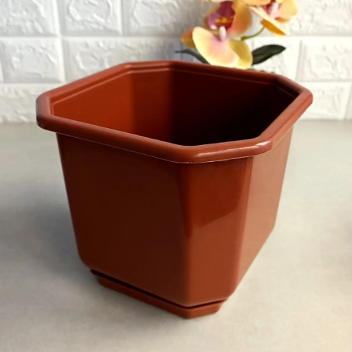 Вазон Дама з підставкою 28*28см теракот Алеана Житомир - фото 4