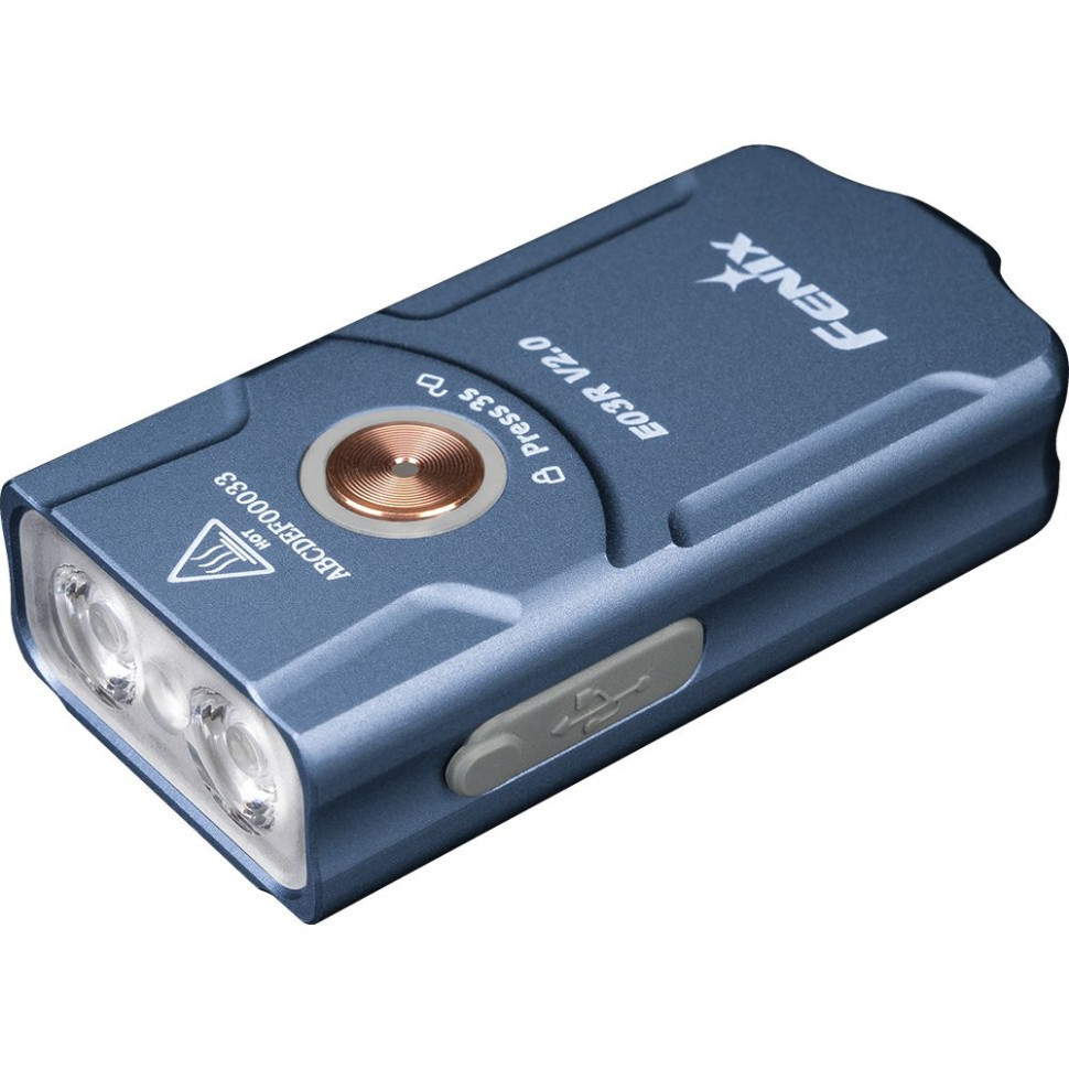 Кишеньковий ліхтар-брелок Fenix E03R V2.0 500лм (Синій) Вінниця - фото 1