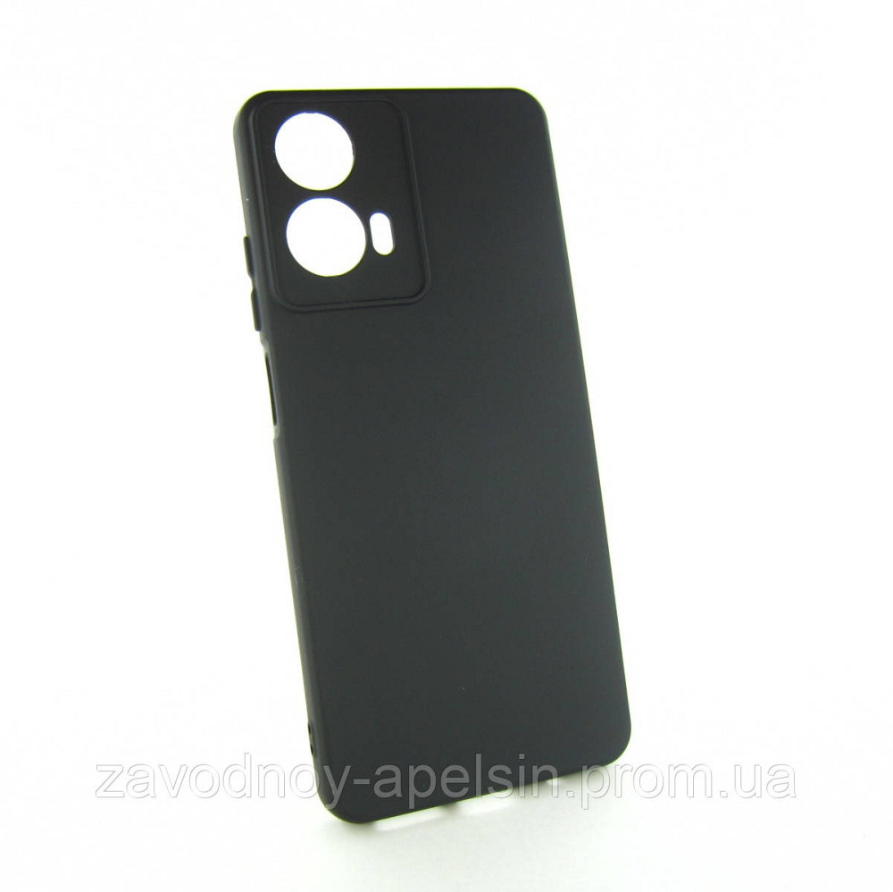 Motorola Moto E14 Силіконовий чохол Захист камери (чорний) Одеса - фото 1