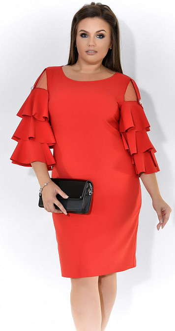 Эффектное коктейльное платье большого размера (56) Киев - изображение 1