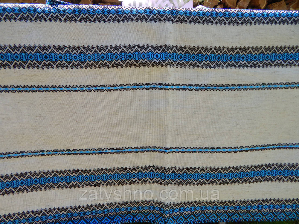 Синяя скатерть и салфетки вышитые Киев - изображение 4
