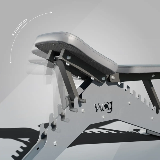 Лавка для жиму горизонтальна регульована WCG Blade без стійок Київ