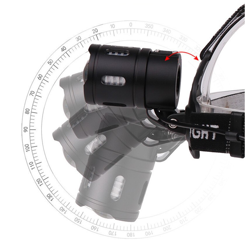 Ліхтарик налобний високої потужності LED XHP70 3x 18650 AC Prof XHP70 Київ - фото 3