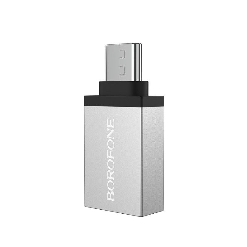 Адаптер BOROFONE BV3 USB-A на USB-C с поддержкой OTG Киев - изображение 1