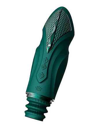 Компактная смарт секс-машина Zalo – Sesh Turquoise Green, 2 насадки, пульт ДУ, кристалл Swarovski Sex Aura Киев