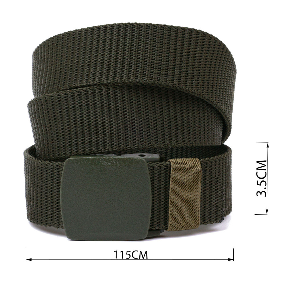 Зручний текстильний чоловічий ремень Vintage 20582 Зелений Київ - фото 4