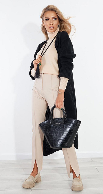 Полегшений кардиган з кишенями (48-52) Київ - фото 1