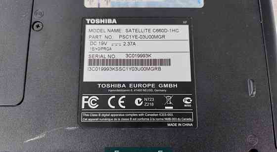 Ноутбук: Toshiba Satellite c660d . Киев