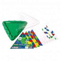 Дитяча мозаїка Gigo Геометрична з картками та трикутною основою, 10 ел. (1162) Харків