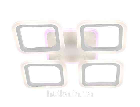 Люстра стельова світлодіодна VALESO Акрил/Метал Білий RGB 64W 2055/4 Київ