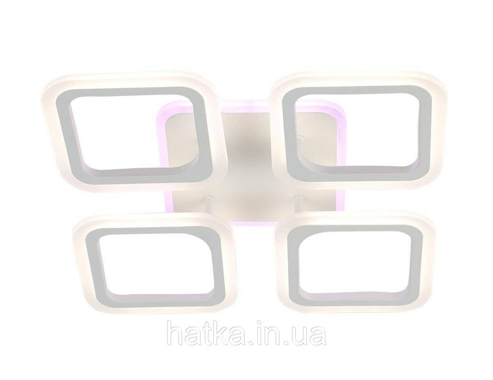 Люстра потолочная светодиодная VALESO Акрил/Металл Белый RGB 64W 2055/4 Киев - изображение 1