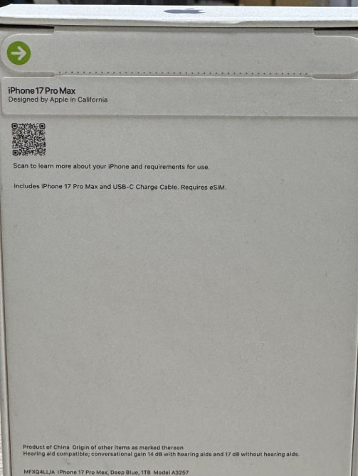 Apple iPhone 17 Pro Max 1TB Deep Blue eSIM. Киев - изображение 1