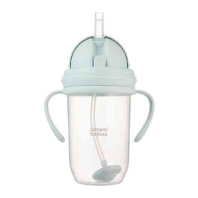 Поїльник-непроливайка Canpol babies з трубочкою і обтяжувачем, 270 мл, зелена (56/623_gre) Вінниця