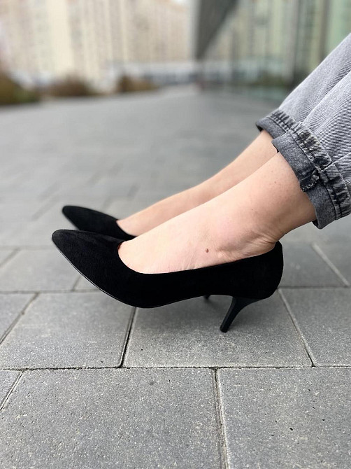 Туфлі жіночі SEE SEVEN чорні натуральна замша 38р. (3864) Коломыя - изображение 4