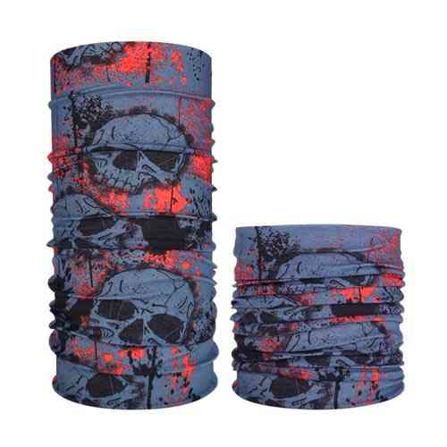Бафф бандана-трансформер, шарф из микрофибры, 10 черепа Винница