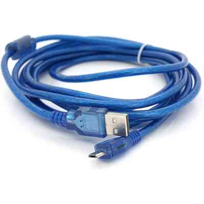 Дата кабель USB 2.0 AM to Micro 5P 3.0m blue Voltronic (YT-AM/Mc-3B/02140) Винница