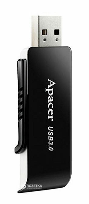 Флешка Apacer USB накопичувач 3.1 AH350 32Gb, колір чорний AP32GAH350B-1 Одеса - фото 2