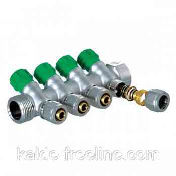 Колектор вентильний Koer для труби 16 мм. на 4 виходи 3\4" Харків