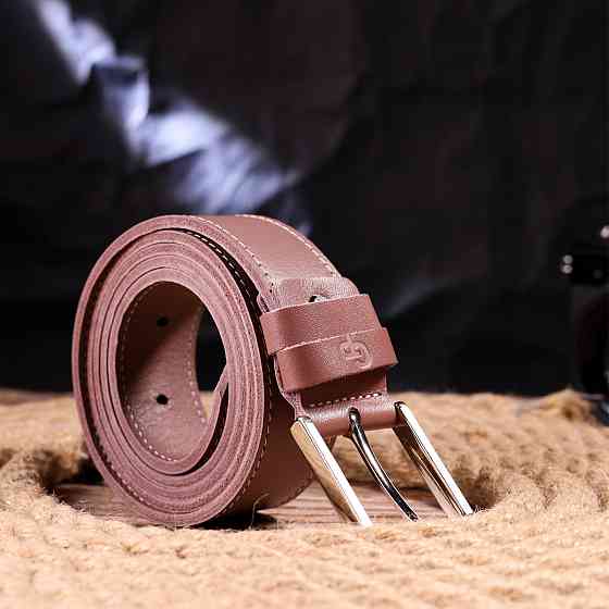 Цікавий жіночий ремінь із натуральної шкіри Grande Pelle 21459 Рожевий Київ