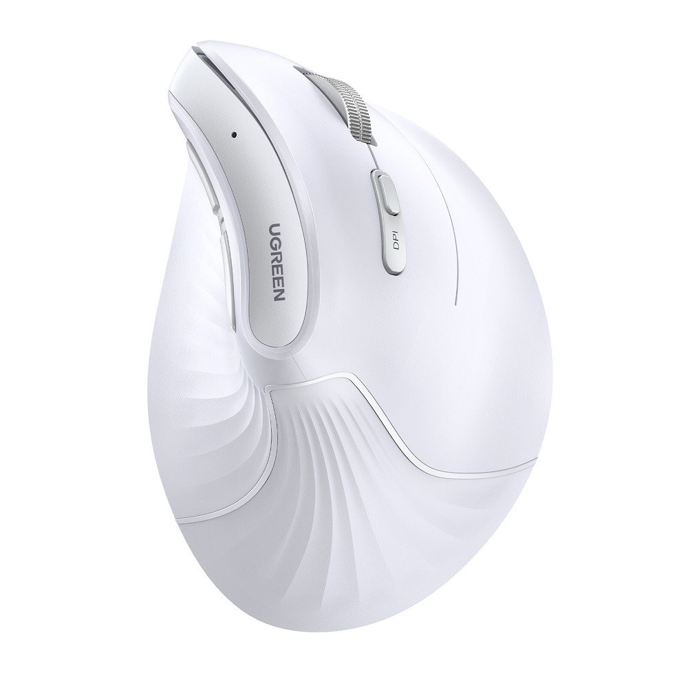 Маніпулятор миша бездротова UGREEN MU008 Multi-mode Vertical Mouse White Одеса - фото 1