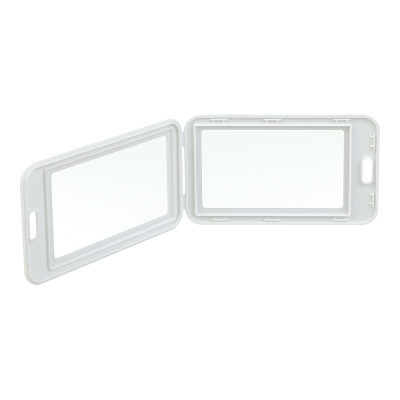 Бейдж Buromax вертикальный, 69 х 111мм, PP+PVC, белый (BM.5414-12) Винница - изображение 2