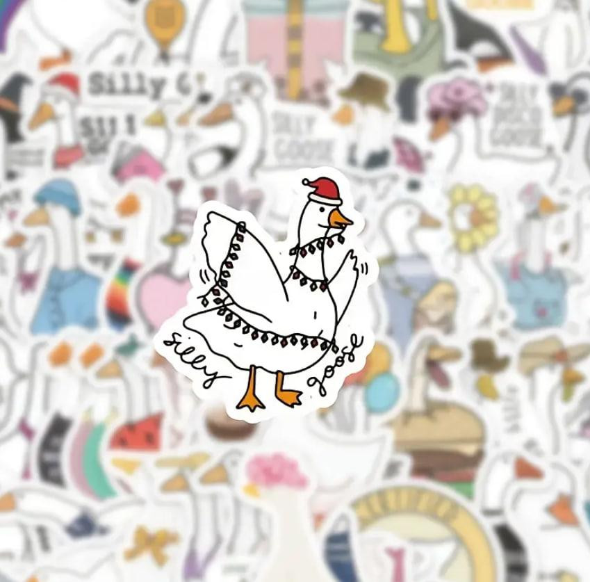 Набір наклейок (стикерів) Смішний Гусь (60 шт.), стикерпак Гусь Київ - фото 2