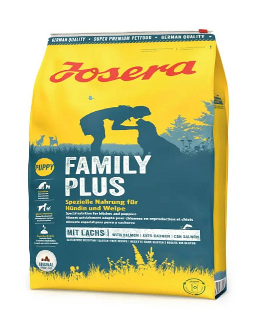 Сухой корм Josera Family Plus (Йозера Фемили Плюс) для щенков, беременных и кормящих собак 3 кг Винница - изображение 1