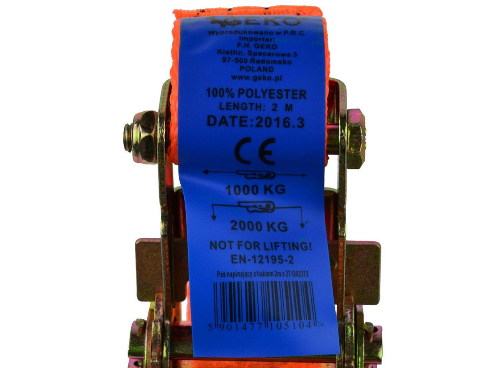 Стяжний ремінь вантажу з трищіткою 2 тони / 35 мм 2 метра Киев - изображение 2