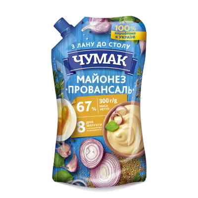 Соус Чумак Майонез Провансаль 67% 300 г (4823096003375) Вінниця