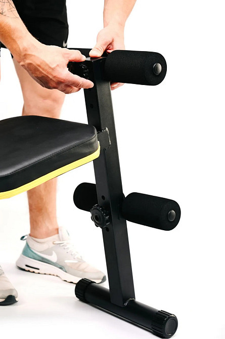 Тренувальна лава для дому та спортзалу універсальна регульована Спортивна лава для тренувань Besport Київ - фото 9