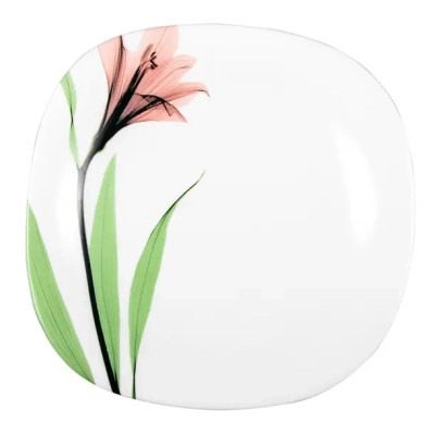 Тарілка Vittora Square Рожева Лілія 24 см Обідня (V-240Spl) Вінниця - фото 1