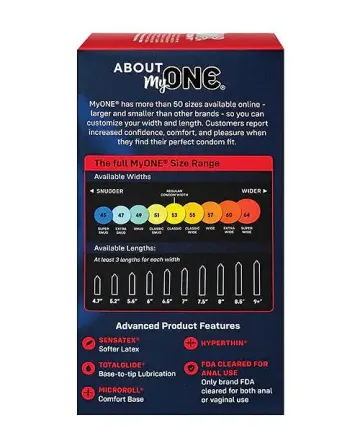 Презервативи MyONE Super Wide & Long 10 шт, картонна коробка Львів