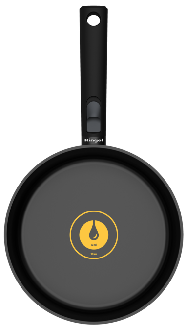 Сковорода со съемной ручкой Ringel Grey Line 28 см (7138159) Киев - изображение 2