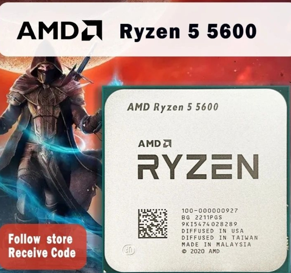 Процессор: Ryzen 5 5600 NEW. Киев - изображение 2