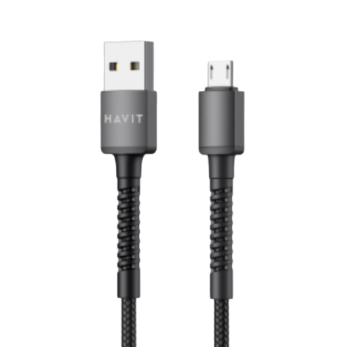 Кабель USB MicroUSB Havit HV-CB6195 2,1А 1м чорний Житомир