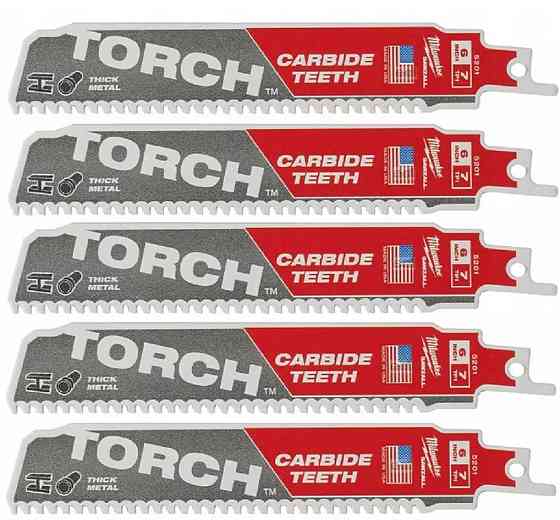 Полотно для шабельних пил TORCH CARBIDE MILWAUKEE, 150х3,1мм, (5шт), (метал) Одесса